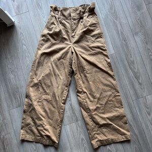 Banana Republic Men's High-Waist Wide-Leg Chinos - Brown Tan